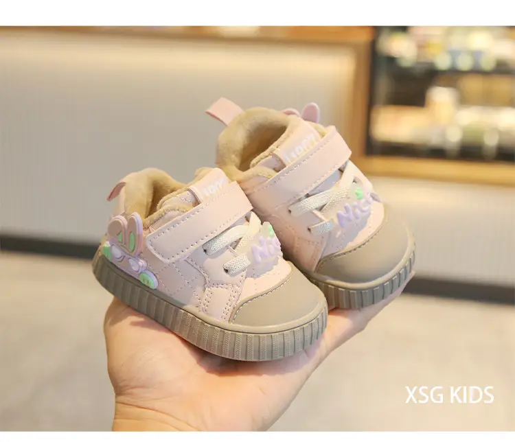 Winter new cotton shoes men baby toddler shoes soft bottom baby shoes 0 a 1 year old key shoes women's treasure cotton shoes cartoon — feature 17