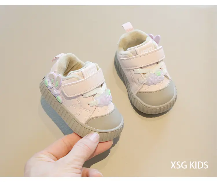 Winter new cotton shoes men baby toddler shoes soft bottom baby shoes 0 a 1 year old key shoes women's treasure cotton shoes cartoon — feature 20