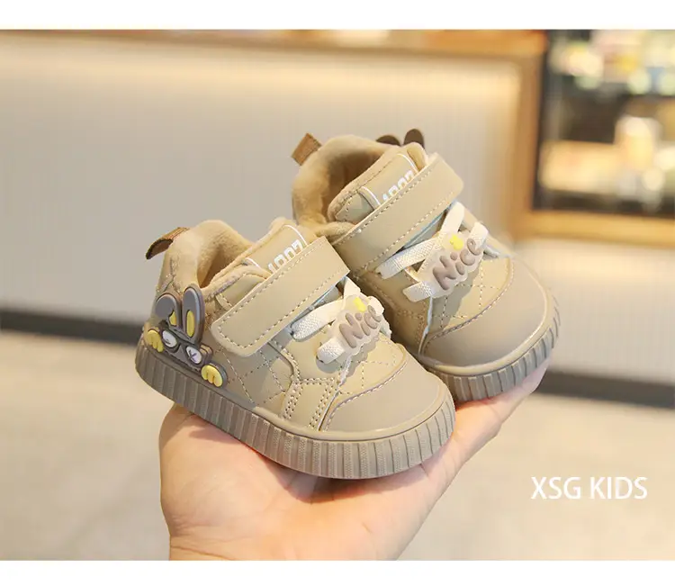 Winter new cotton shoes men baby toddler shoes soft bottom baby shoes 0 a 1 year old key shoes women's treasure cotton shoes cartoon — feature 22