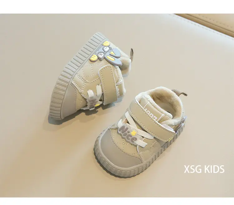 Winter new cotton shoes men baby toddler shoes soft bottom baby shoes 0 a 1 year old key shoes women's treasure cotton shoes cartoon — feature 24