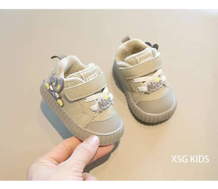 Winter new cotton shoes men baby toddler shoes soft bottom baby shoes 0 a 1 year old key shoes women's treasure cotton shoes cartoon — feature 25
