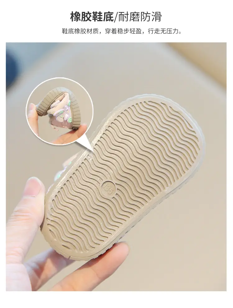 Winter new cotton shoes men baby toddler shoes soft bottom baby shoes 0 a 1 year old key shoes women's treasure cotton shoes cartoon — feature 8