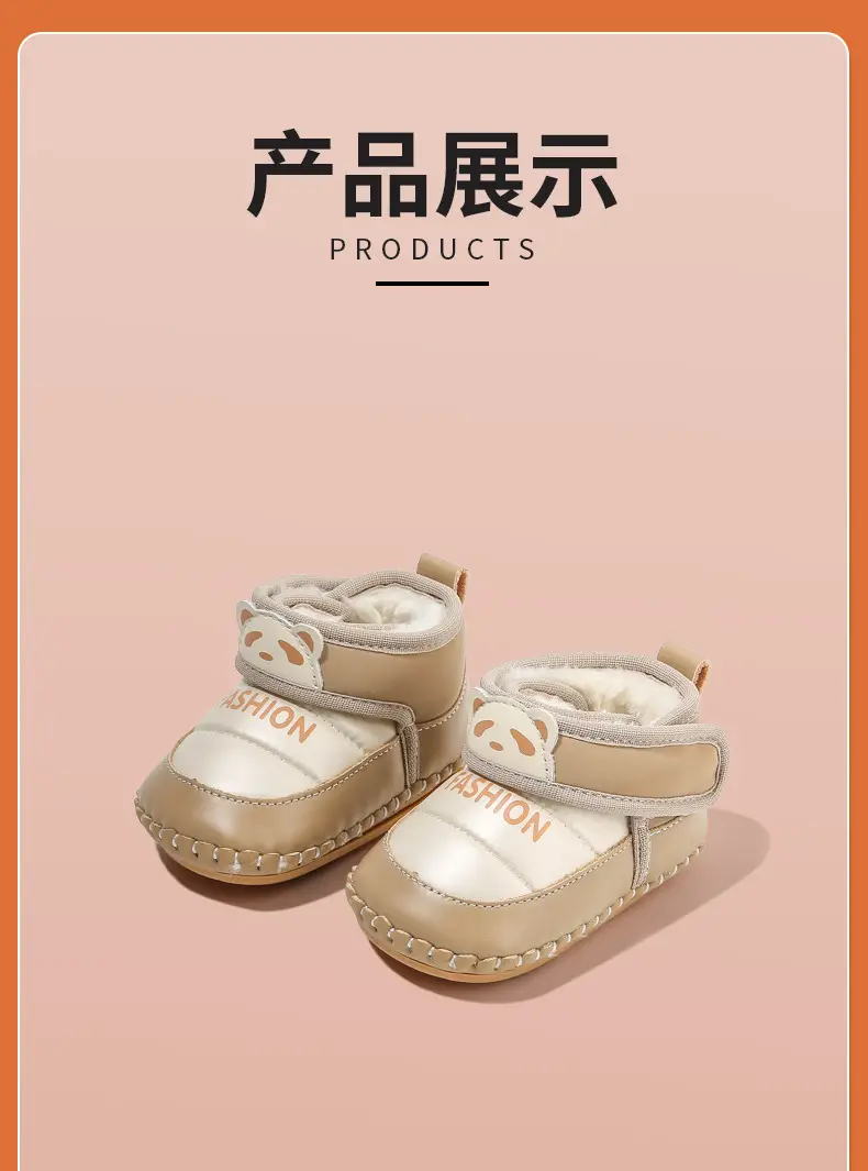 Baby Warm Fleece Slip-On Shoes for Newborns β feature 23