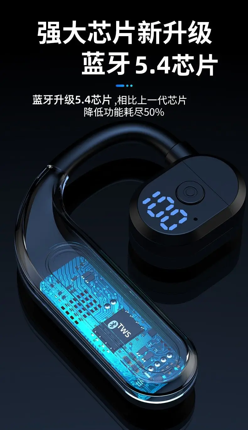 2024 Wireless Bluetooth Headset with LED Power Display — feature 12