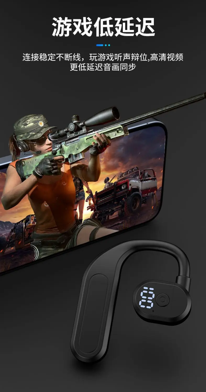 2024 Wireless Bluetooth Headset with LED Power Display — feature 5