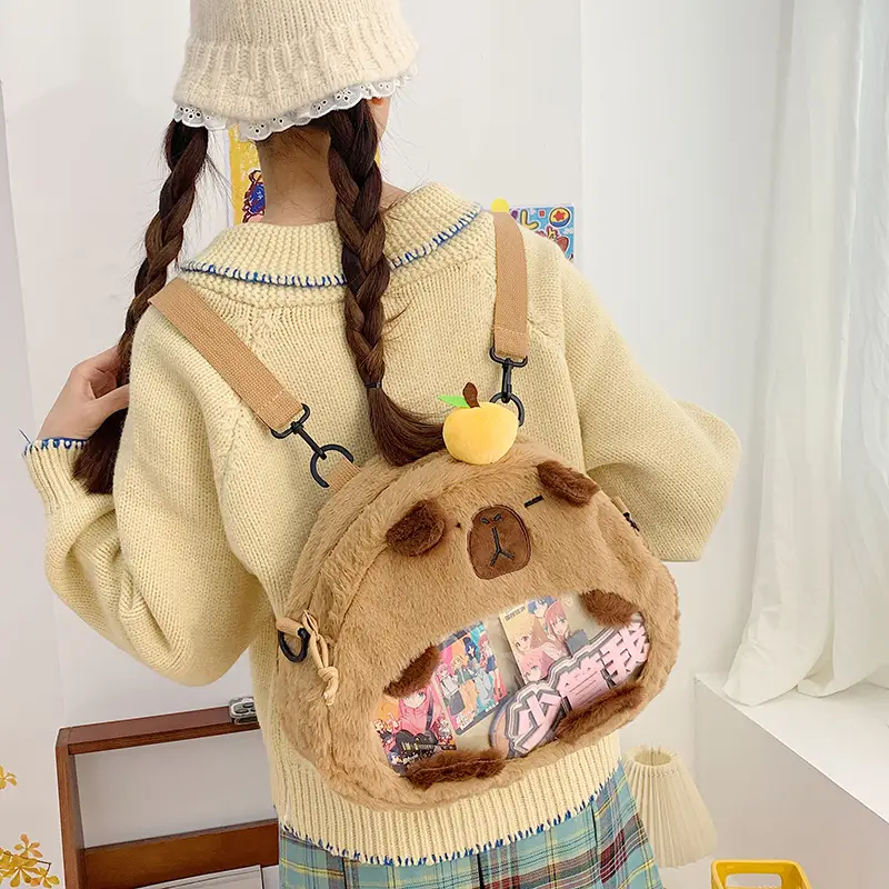 Cute Doll Plush Crossbody Bag for Girls 2024 - Image 3