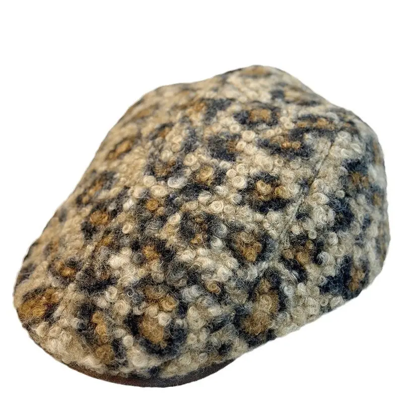 Leopard Print Warm Face Cap Autumn Winter - Image 8
