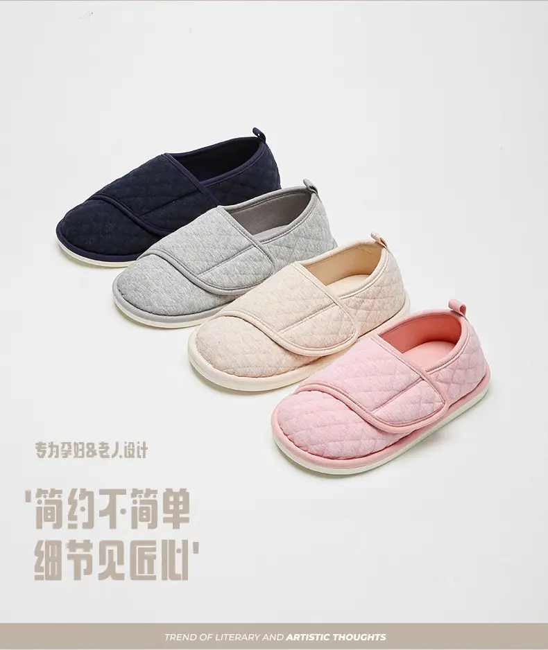 2025 Autumn and Winter New Warm Bag Heel Elderly Windproof and Waterproof Protective Outdoor Velcro Portable Cotton Slippers — feature 14