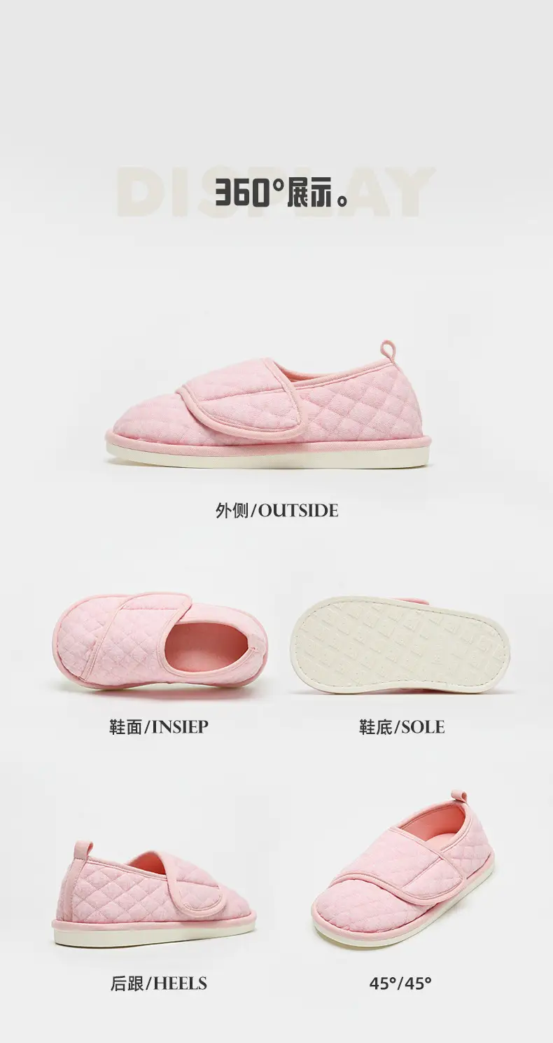 2025 Autumn and Winter New Warm Bag Heel Elderly Windproof and Waterproof Protective Outdoor Velcro Portable Cotton Slippers — feature 16