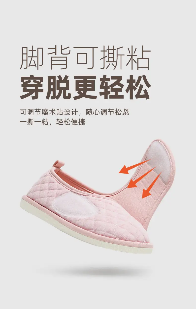 2025 Autumn and Winter New Warm Bag Heel Elderly Windproof and Waterproof Protective Outdoor Velcro Portable Cotton Slippers — feature 5