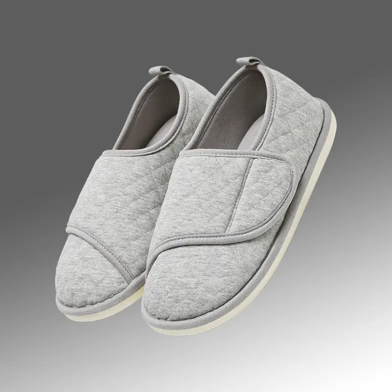 2025 Autumn and Winter New Warm Bag Heel Elderly Windproof and Waterproof Protective Outdoor Velcro Portable Cotton Slippers