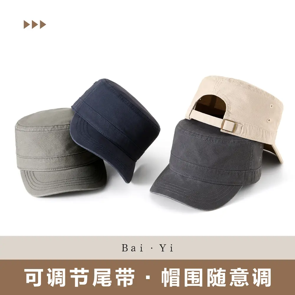 Grey Peaked Visor Hat for Men, Large Head, Sun Protection - Image 9