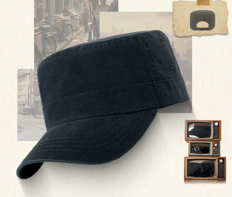 Grey Peaked Visor Hat for Men, Large Head, Sun Protection — feature 2