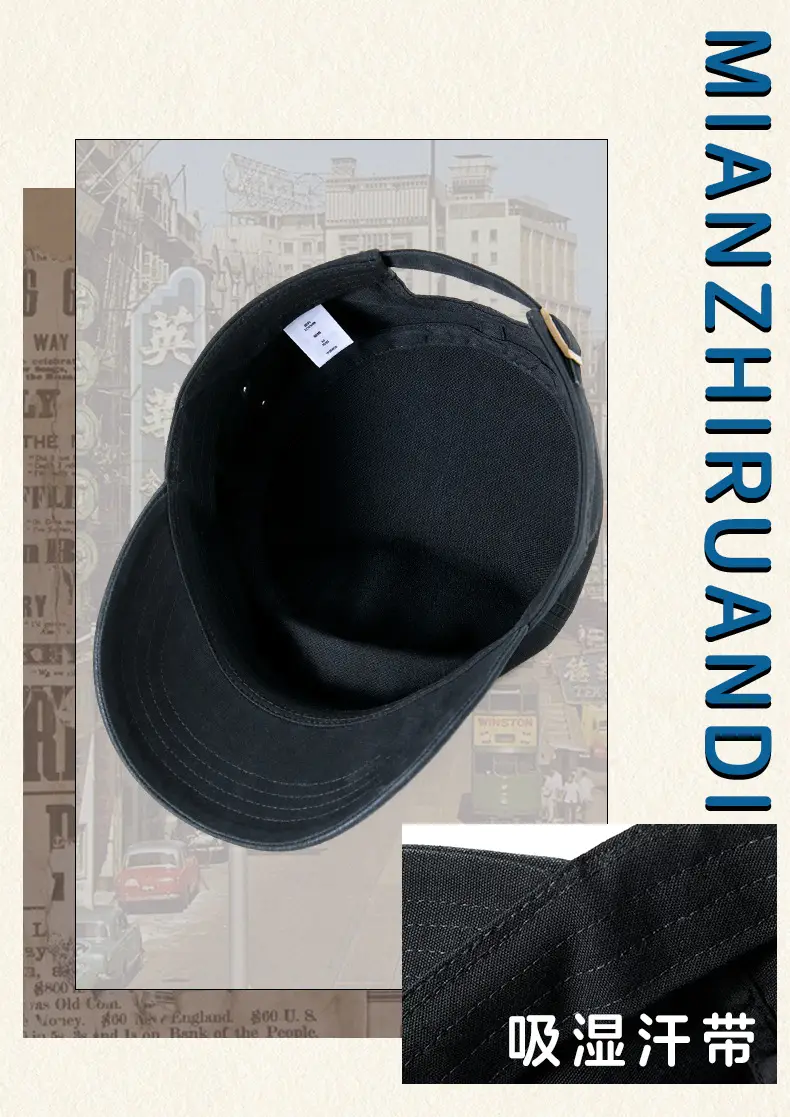 Grey Peaked Visor Hat for Men, Large Head, Sun Protection — feature 6