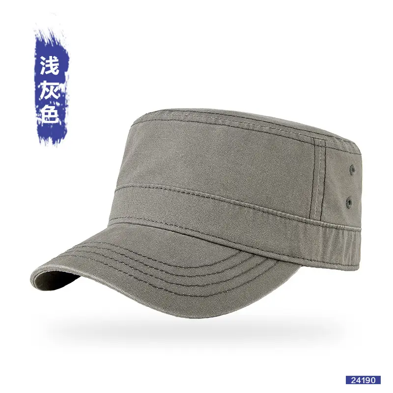 Grey Peaked Visor Hat for Men, Large Head, Sun Protection - Image 4