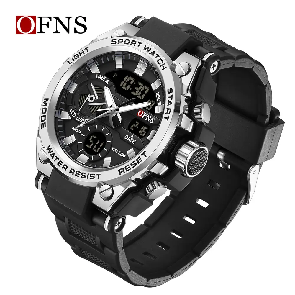 Oufani Sport Watch Black LED Digital Display Water Resistant - Image 4