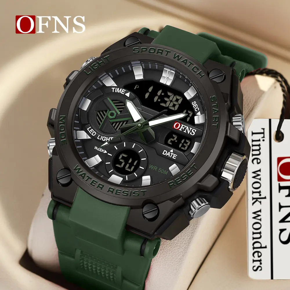 Oufani Sport Watch Black LED Digital Display Water Resistant - Image 6