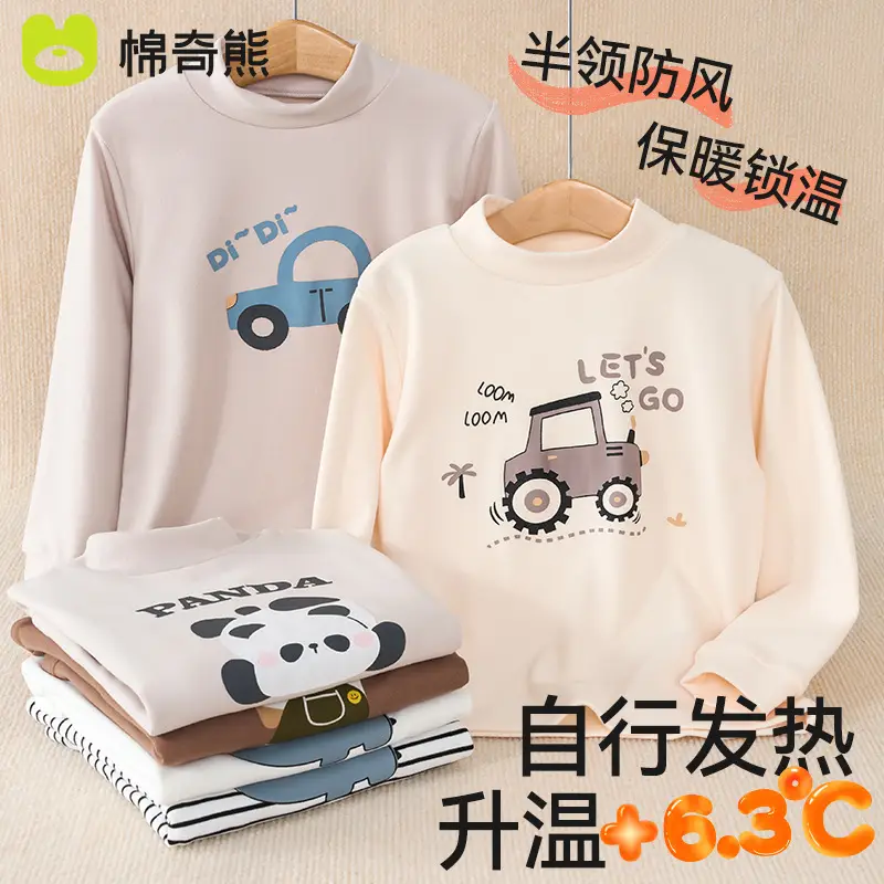 Children's Long Sleeve Thermal T-Shirt with Dinosaur Print - Image 6