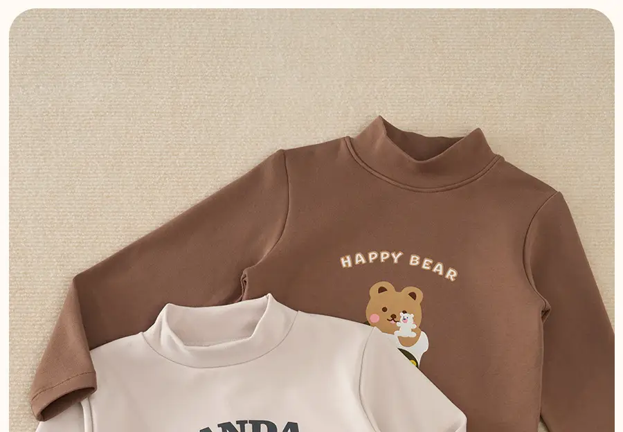 Children's Long Sleeve Thermal T-Shirt with Dinosaur Print — feature 11