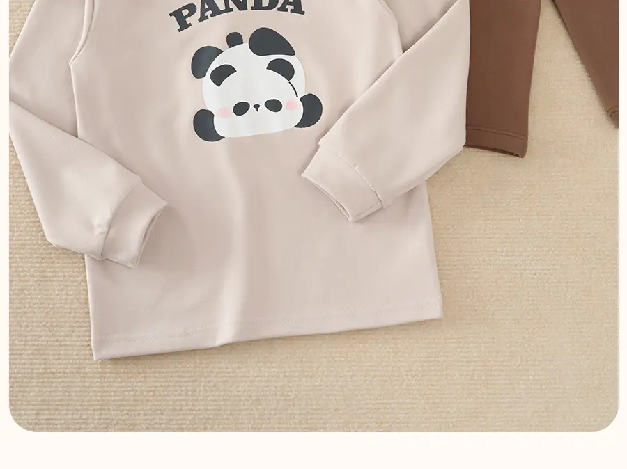 Children's Long Sleeve Thermal T-Shirt with Dinosaur Print — feature 12