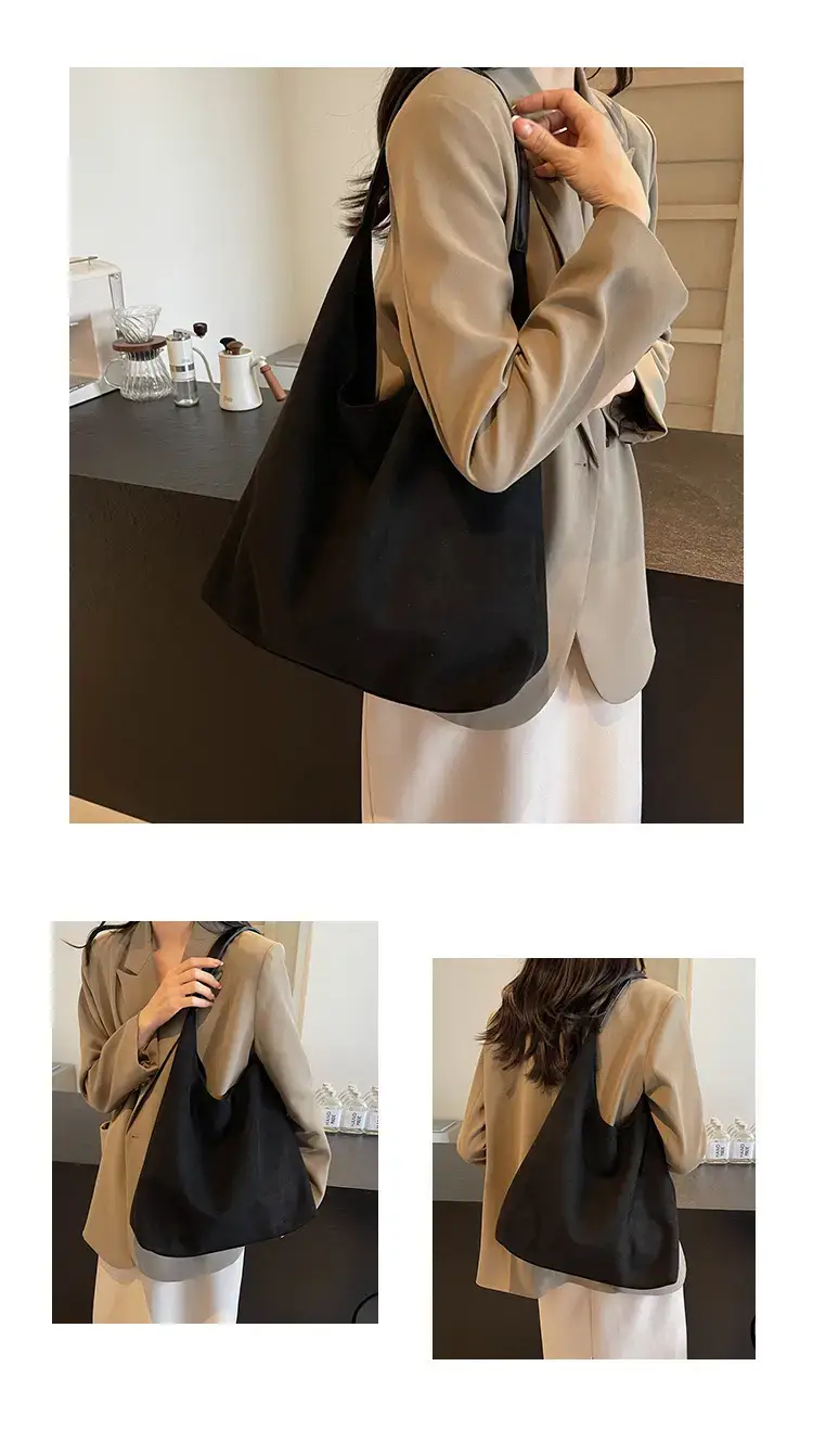 Nude Suede Shoulder Bag Women 2024 New Arrival — feature 10