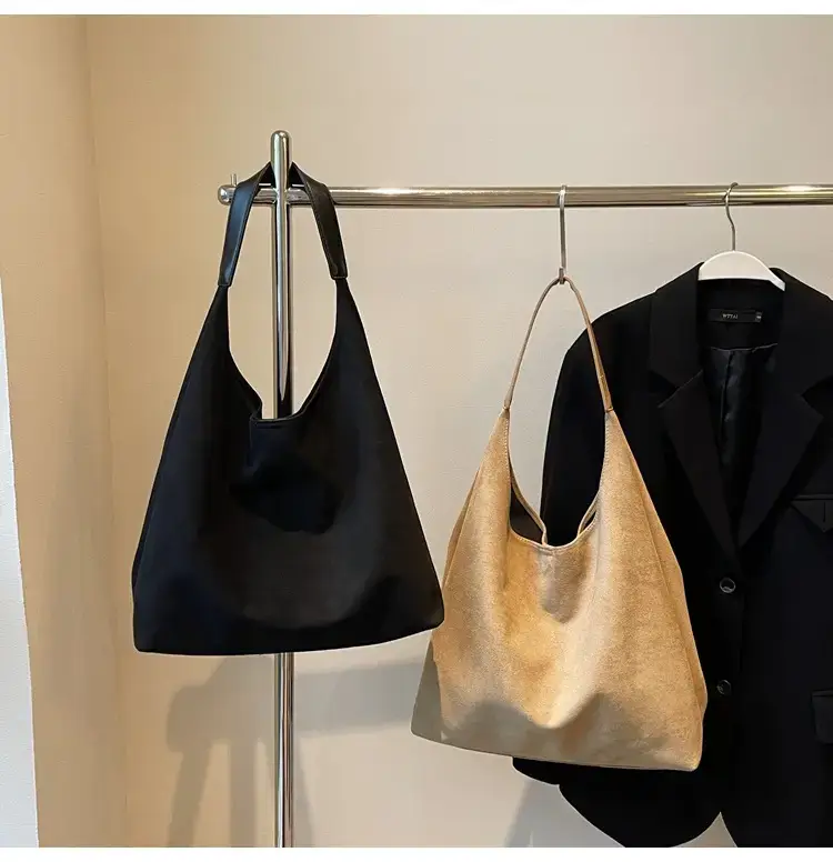 Nude Suede Shoulder Bag Women 2024 New Arrival — feature 17