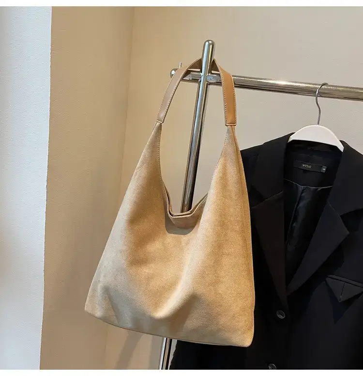 Nude Suede Shoulder Bag Women 2024 New Arrival — feature 20