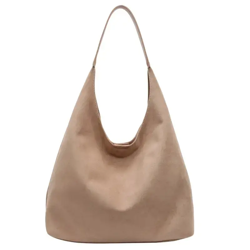 Nude Suede Shoulder Bag Women 2024 New Arrival