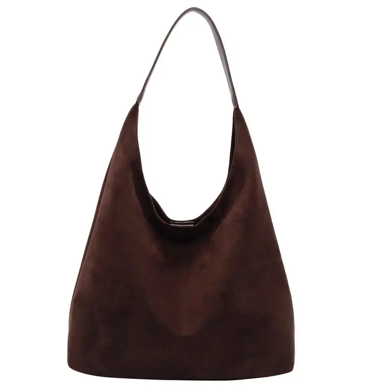 Nude Suede Shoulder Bag Women 2024 New Arrival