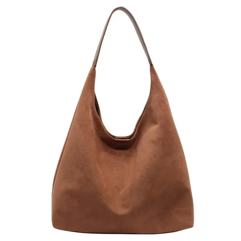 Nude Suede Shoulder Bag Women 2024 New Arrival