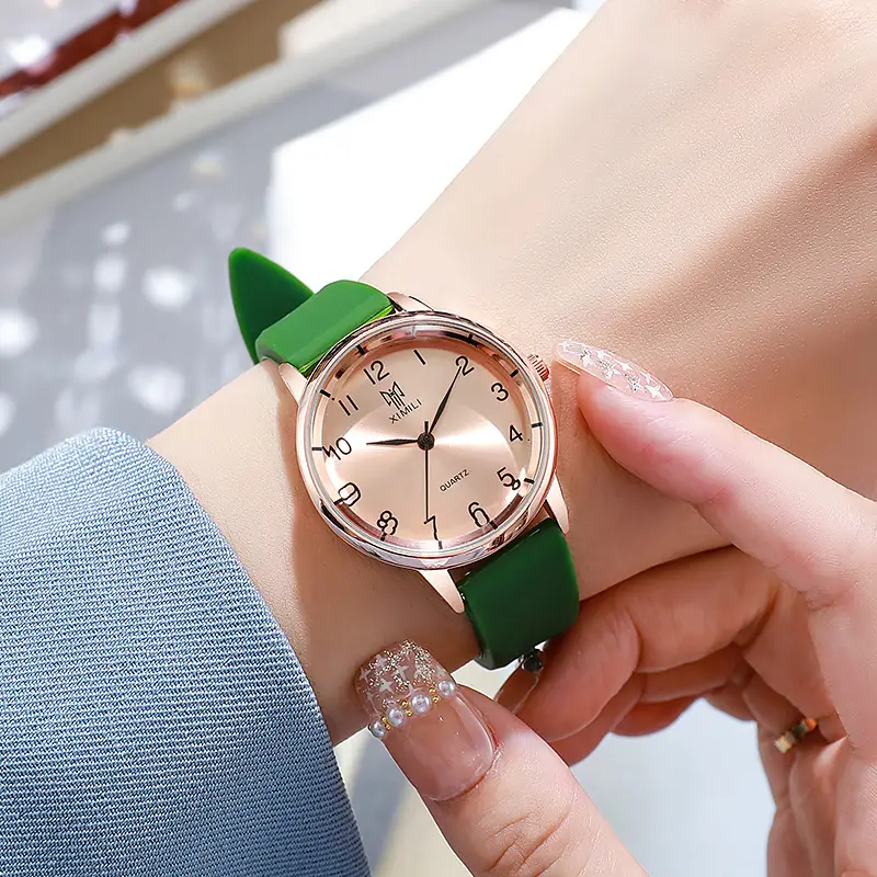 Women's Pink Silicone Watch with Digital Display - Image 7