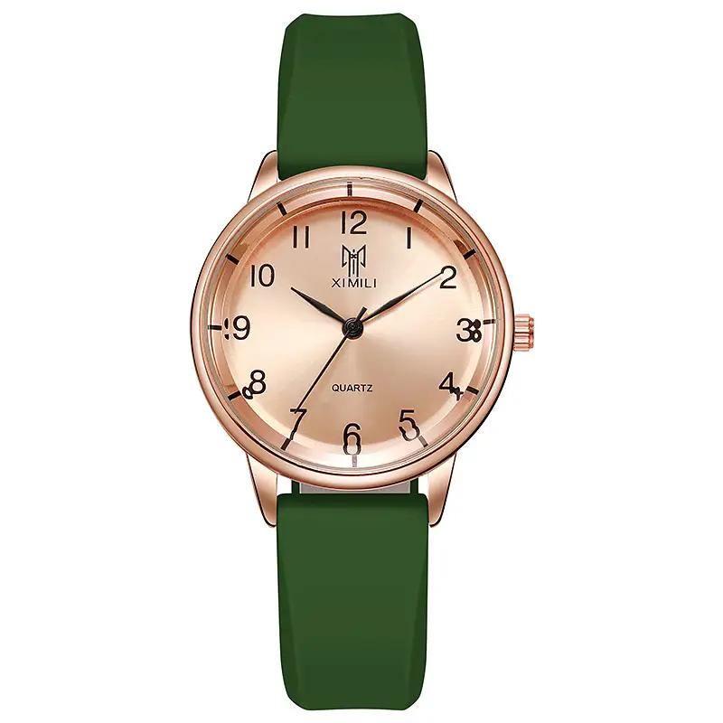 Women's Pink Silicone Watch with Digital Display — feature 10