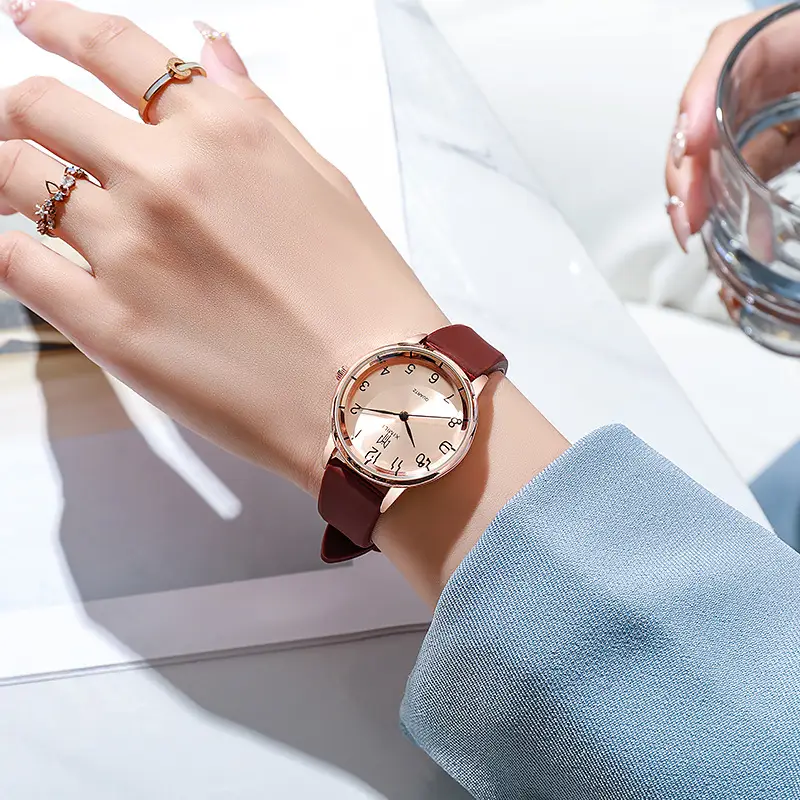 Women's Pink Silicone Watch with Digital Display — feature 5