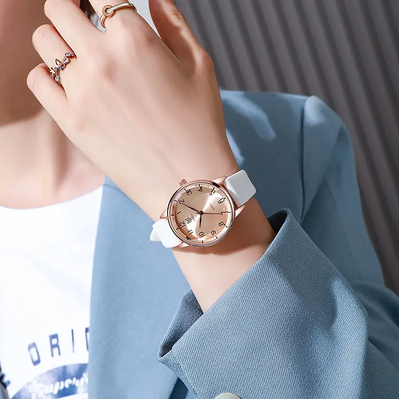 Women's Pink Silicone Watch with Digital Display — feature 7