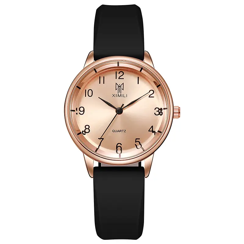 Women's Pink Silicone Watch with Digital Display — feature 9