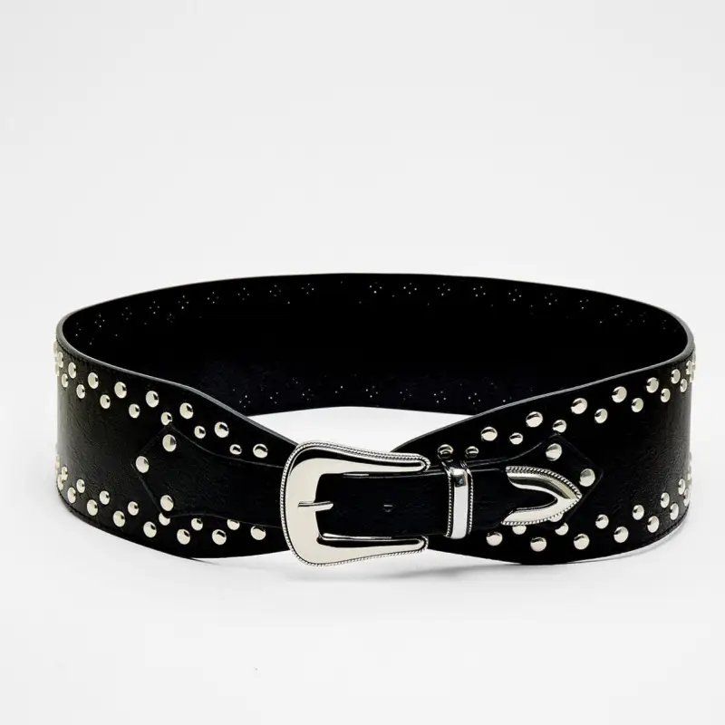 Zebra Print Wide Waist Belt for Women - Image 10
