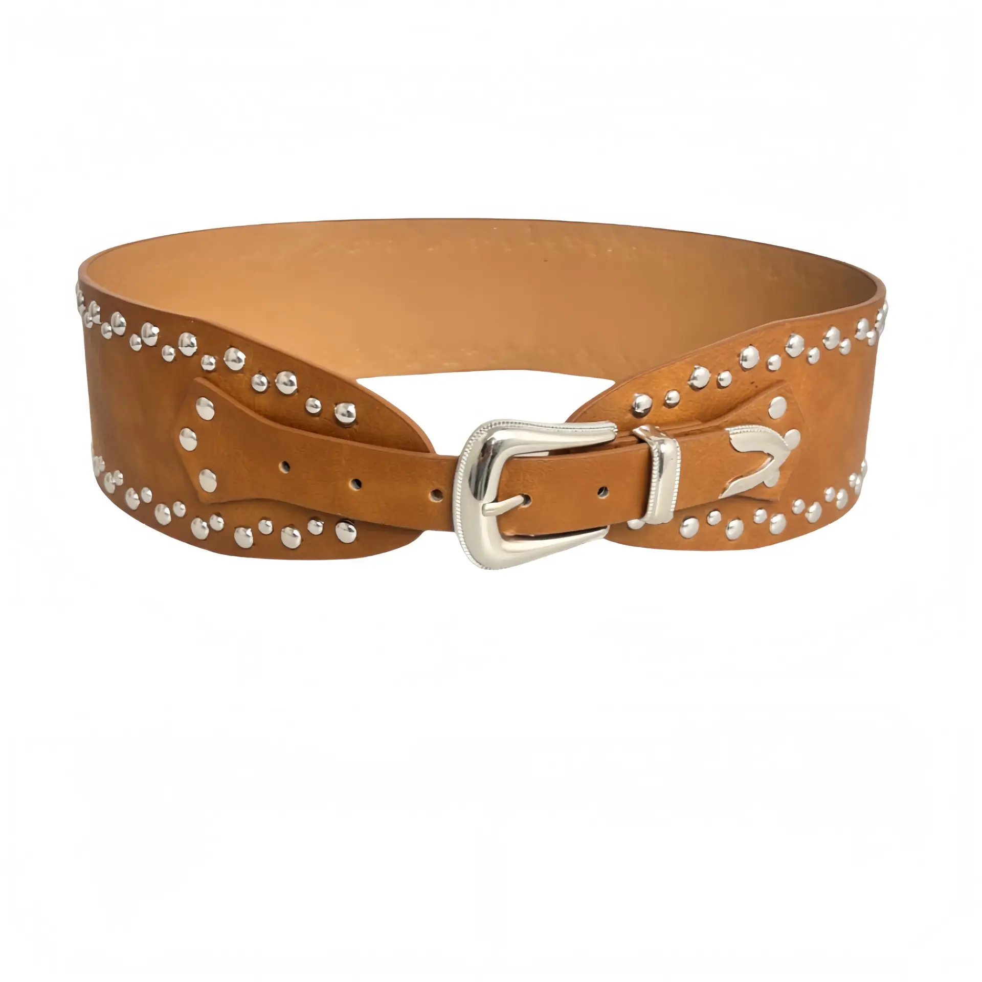 Zebra Print Wide Waist Belt for Women - Image 2