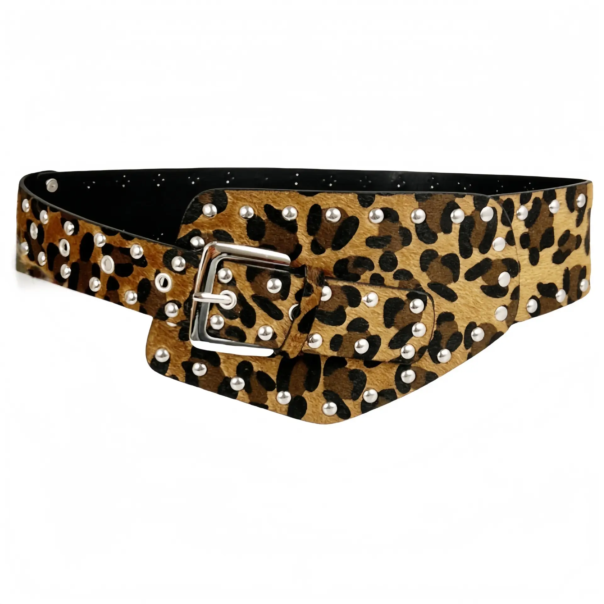 Zebra Print Wide Waist Belt for Women - Image 7