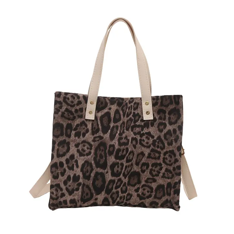 Leopard Print Large Capacity Shoulder Crossbody Bag - Image 8