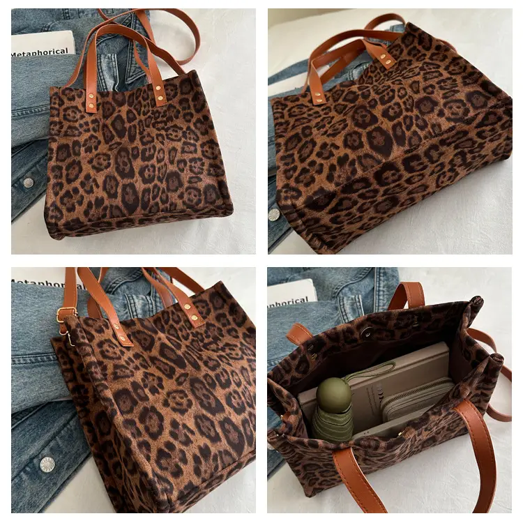 Leopard Print Large Capacity Shoulder Crossbody Bag — feature 9