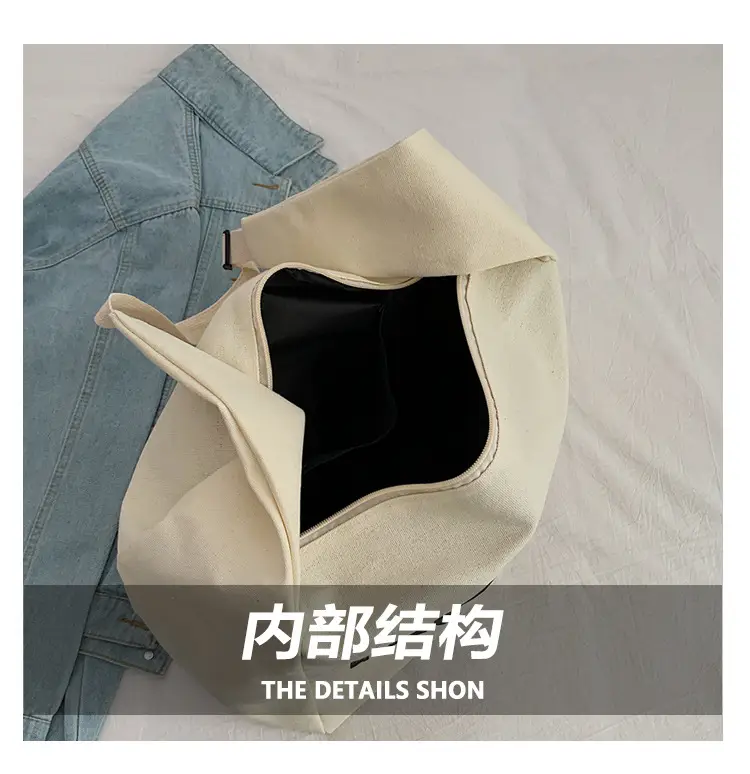 2024 Canvas Mood Shoulder Tote Bag for Women — feature 11