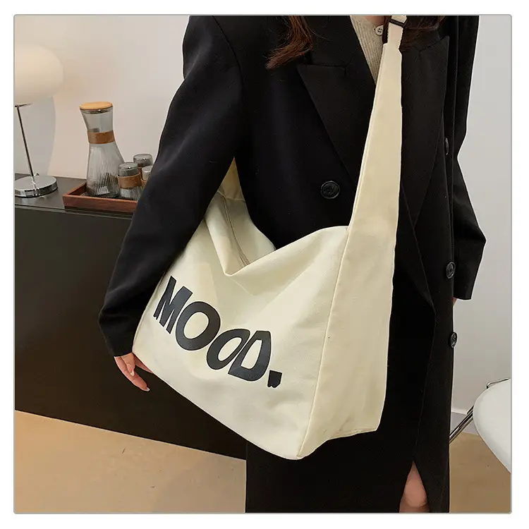 2024 Canvas Mood Shoulder Tote Bag for Women — feature 15