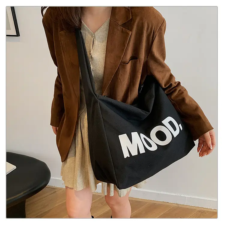 2024 Canvas Mood Shoulder Tote Bag for Women — feature 17