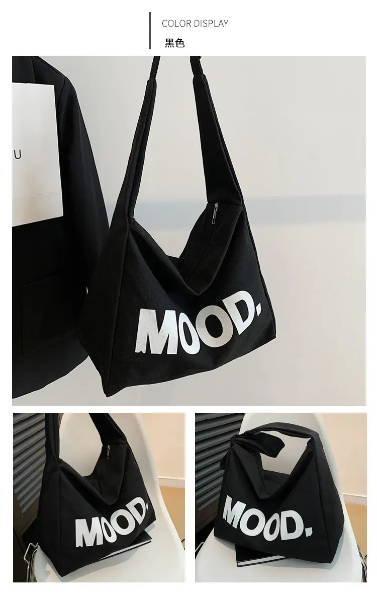 2024 Canvas Mood Shoulder Tote Bag for Women — feature 22