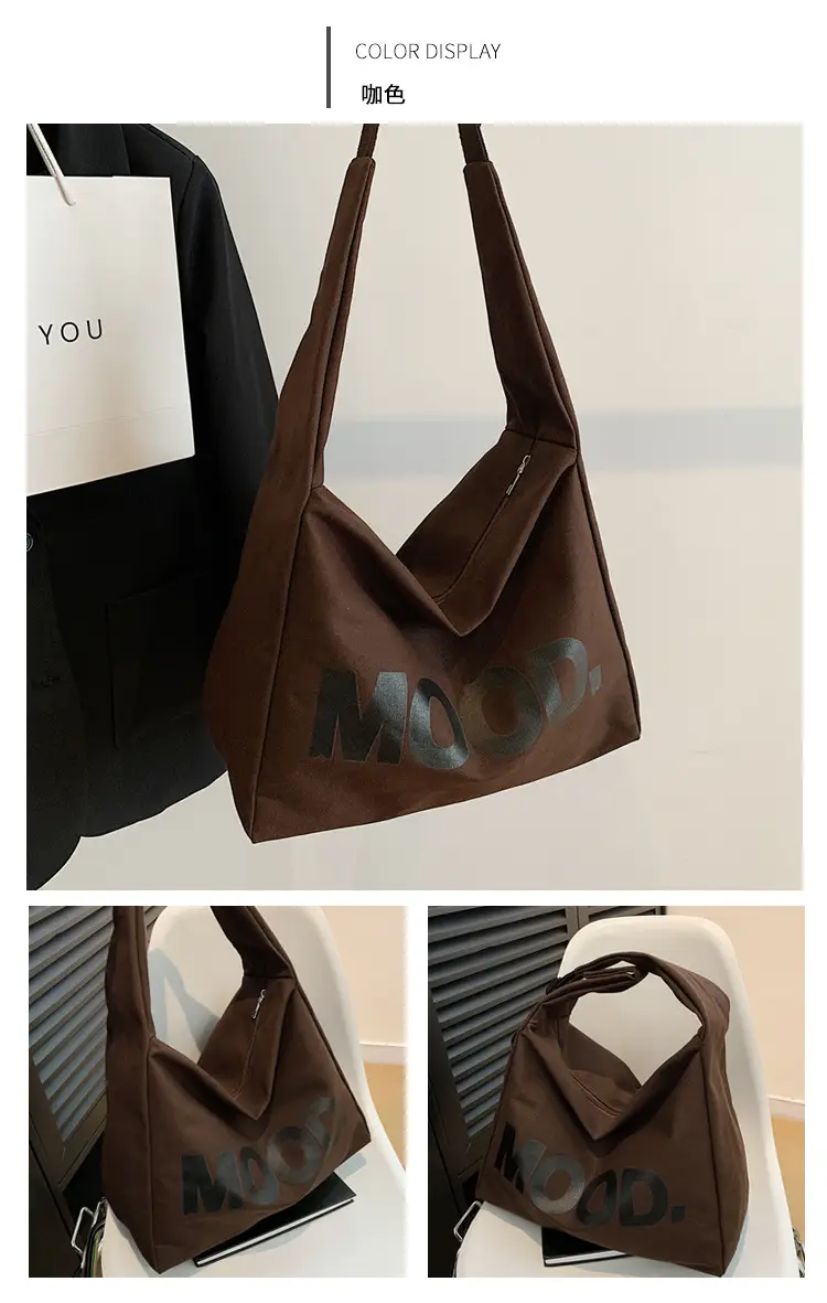 2024 Canvas Mood Shoulder Tote Bag for Women — feature 25