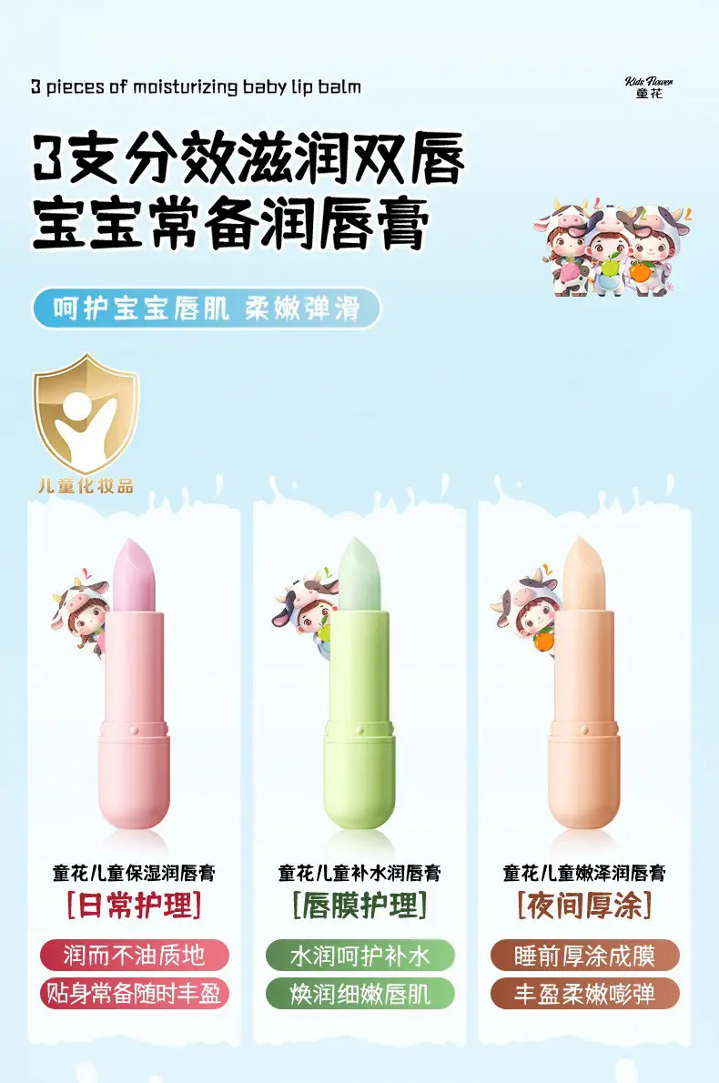 Children's Moisturizing Lip Balm for Boys Girls Winter Use — feature 37