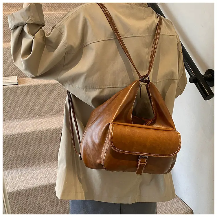 Women's Vintage Brown Leather Tote Bag 2024 — feature 14