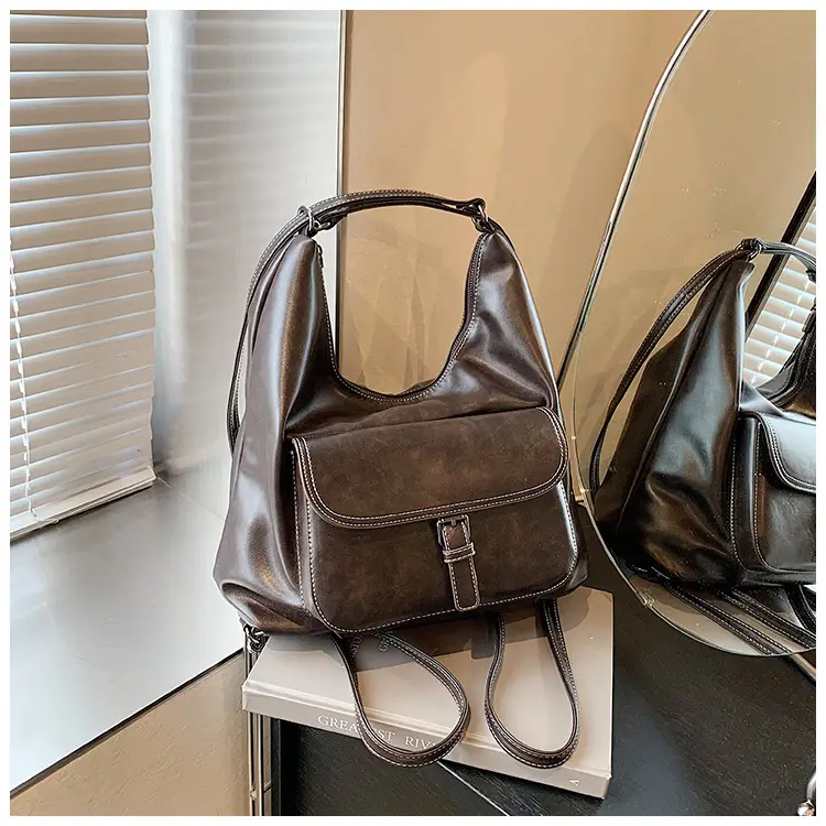 Women's Vintage Brown Leather Tote Bag 2024 — feature 21