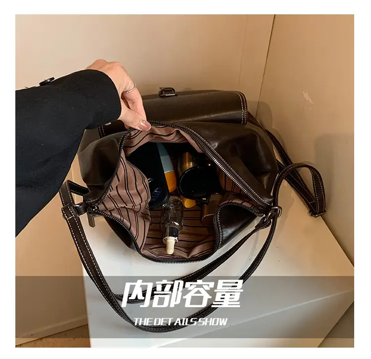 Women's Vintage Brown Leather Tote Bag 2024 — feature 5