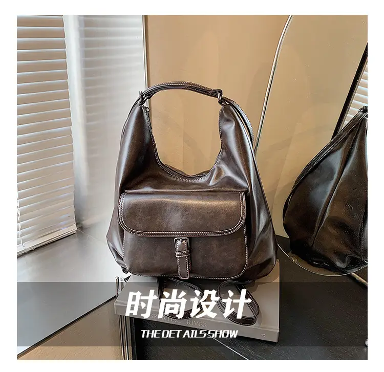 Women's Vintage Brown Leather Tote Bag 2024 — feature 7